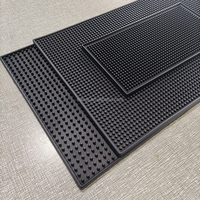 Lot de 3 tapis de service anti-déversement modernes en caoutchouc de silicone écologique de haute qualité, 12'' x 6'' et 12'' x 24'', couleur personnalisable