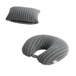 Almohada de Viaje en Forma de U Flying Bear, de Poliéster a Rayas, Portátil, para Siesta en la Oficina y Uso en Exteriores - Product Image 1