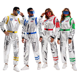 Spacesuit Pilot Cosplay Costume Adult Male Female Astronaut Halloween Performance Costume Wandering Earth Style Silver - Product Image 1
