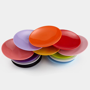 A5 Melamine Oval <b>Plate</b> Solid Color Hotel Party Snack Dishware - Product Image 4