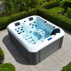 Jacuzzi moderne de spa extérieur, bain à remous extérieur pour la détente familiale - Product Image 1