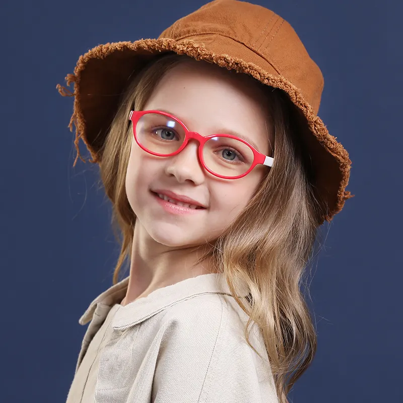 Высококачественные гибкие красочные силиконовые очки SR8108 с защитой от синего света для детей