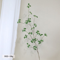 Ventes en gros de feuilles d'alocasia artificielles en soie, branches de plantes à longue tige, verdure pour la décoration de mariage, de fête et de la maison