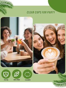 6/7/8/10/12 /16 /24oz Disposable <b>Plastic</b> <b>Cups</b> Clear Transparent Custom Printed Logo Cold Hot Coffee <b>Plastic</b> PP/PET <b>Cup</b> for <b>Drink</b> - Product Image 3