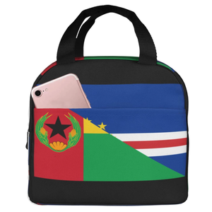 Sac à déjeuner en tissu extérieur résistant aux rayures et à l'usure, avec drapeau du <span class=keywords><strong>Cap</strong></span>-<span class=keywords><strong>Vert</strong></span>, pour les voyages, les pique-niques, l'école, <span class=keywords><strong>le</strong></span> bureau, vente en gros, personnalisable - Product Image 1