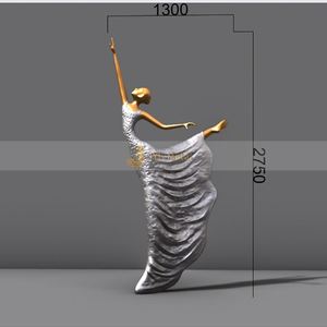 Escultura Decorativa de Acero Inoxidable 304 ANW590 para Proyectos de Ingeniería de Jardines y Paisajes - Product Image 1