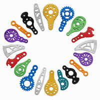 Plat Indeks Sproket Gigi Cam Mekanik Custom Laser Cut, Profil Bagian Baja Aluminium Warna-warni Anodized OEM DXF