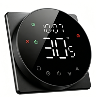 Termostato Inteligente para Habitación con Pantalla LED Programable, Termostato Inalámbrico Wifi para Sistema de Calefacción por Infrarrojos, Eléctrico y Hidrónico