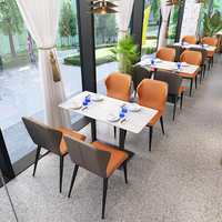 Ensemble de banquettes de restaurant, mobilier de restauration commercial, design nordique moderne, canapé, table, chaise, café, hôtel, restaurant, cantine