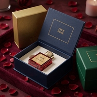 Boîtes rigides de luxe de haute qualité pour flacons de parfum cosmétique, revêtement UV, emballage cadeau personnalisable avec fermeture magnétique
