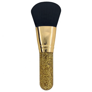 Outil de beauté Pinceau de maquillage professionnel Gold Bling Handle Powder Blush - Product Image 6