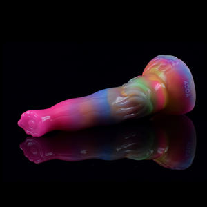 2022 светящийся Монстр секс-игрушка многоцветный великолепный светящийся в темноте Силиконовый реалистичный фаллоимитатор трусики для женщин - Product Image 6
