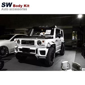 Kit de carrosserie large de Style LB en fibre de verre pour Suzuki Jimny becquet de capot de pare-chocs avant accessoires de voiture JB64 JB74 2018 + - Product Image 4