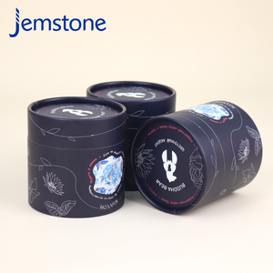 Paquet de boîte de conteneur de cylindre push up imprimé personnalisé emballage de tube de papier de thé de carton kraft alimentaire - Product Image 4