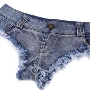 Avrupa ve amerikan moda seksi Fringe seksi Mini Denim kadın sıcak şort