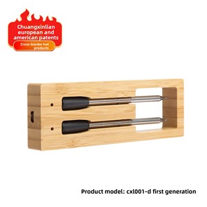 Thermomètre alimentaire <span class=keywords><strong>sans</strong></span> <span class=keywords><strong>fil</strong></span> <span class=keywords><strong>Bluetooth</strong></span> à double sonde pour barbecue, avec plage de -20 à 120°C, design breveté - Product Image 3