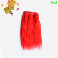 Tresse de cheveux en fibre protéinée pour poupée Blythe, modèle de tissage à trame unique, jouet en peluche, blond, Deep Wave Jerry Curl