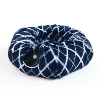 Lit pour chat en fibre de polyester pelucheuse toutes saisons, directement de l'usine, tunnel pour chat, nid rond chaud pour animaux de compagnie, pliable, disponible