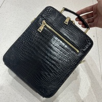 Sacs en cuir véritable de haute qualité avec logo personnalisé, sacs en cuir de crocodile véritable, sac à bandoulière/sac croisé décontracté pour homme