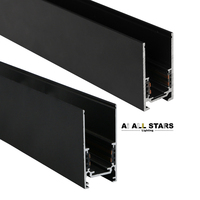 Noir Offre Spéciale de voie de lumière LED magnétique avec des lumières linéaires magnétiques de voie de Surface en aluminium de Rail de voie de Magnetitc