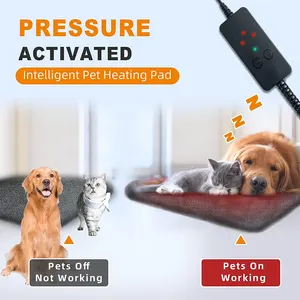 Dog Cat Heating Pad Pressure Activated Pet Heating Pad Safe Automatic Electric Heated Bed Mat For Indoor
