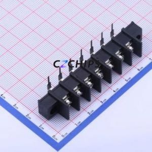 KF35RM-8.25-7P Barrier Terminal Block Bent Lead Through Hole,P=8.25mm Connector Two Sides 8.25mm 1x7P Right Angle Pin - Product Image 1