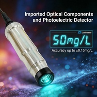 Sonda Óptica de Oxígeno Disuelto sin Electrolitos 0-50mg/L RS485 316L para Acuicultura, Sistemas de Recirculación Acuícola (RAS) y Tanques de Aireación de Aguas Residuales