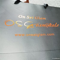 Custom Large Medium White Luxury Gold Foil Matte Embossed Laminated Paper Bag Sturdy Shopping for Clothing Store and Gift