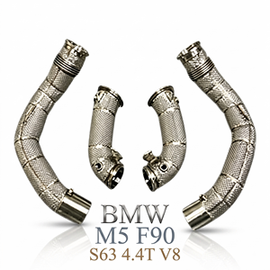 Tuberías de Escape Turbo con Protección Térmica Vortex SS304 para BMW M5 F90 S63 4.4T V8, Sistema de Escape de Alto Rendimiento de Ajuste Directo - Product Image 1