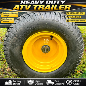 UTV/<span class=keywords><strong>ATV</strong></span> 카트 트레일러 헤비듀티 1500파운드 스틸 유틸리티 가든 메쉬 팜 덤프 카트 잔디깎이 팁핑 트레일러 - Product Image 6