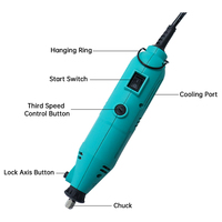 Mini-meuleuse électrique professionnelle RYNEX 130W 3mm, ensemble d'outils de 211 pièces pour polissage et gravure