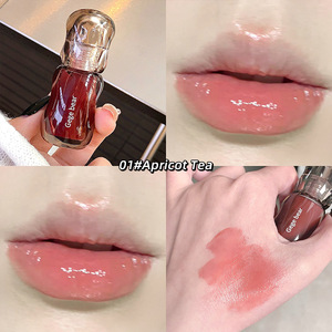 Aceite Labial de Marca Privada con Pompón, 45 Colores Opcionales, Hidratante, con Brocha Grande, Brillo Labial, Maquillaje al por Mayor, Aceite <span class=keywords><strong>Voluminizador</strong></span> de Labios - Product Image 5