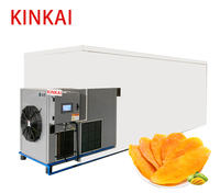 Industriële voedseldroger, elektrisch, roestvrij staal, automatisch, voor groenten, fruit, mango's, droogapparatuur met dienbladen, 1200 kg