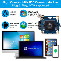 Cámara usb de 8 megapíxeles, módulo de cámara USB sin distorsión con Sensor Sony IMX179, ELP, OTG, UVC, OEM