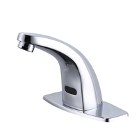 Robinet à capteur de mouvement à arrêt automatique DFS au design moderne, à montage sur plan, pour la prévention des infections en milieu médical et de construction, monotrou