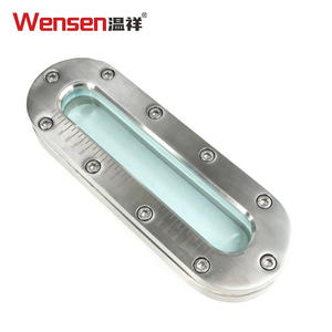 304 स्टेनलेस स्टील आर्क-आकार की लंबी पट्टी दृष्टि ग्लास के साथ स्केल-सैनिटरी तरल स्तर दृश्य खिड़की के साथ - Product Image 1