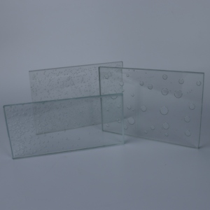 Panneau de verre décoratif transparent avec motif de bulles intégré, verre artistique pour porte, fenêtre, cloison et décoration intérieure - Product Image 6