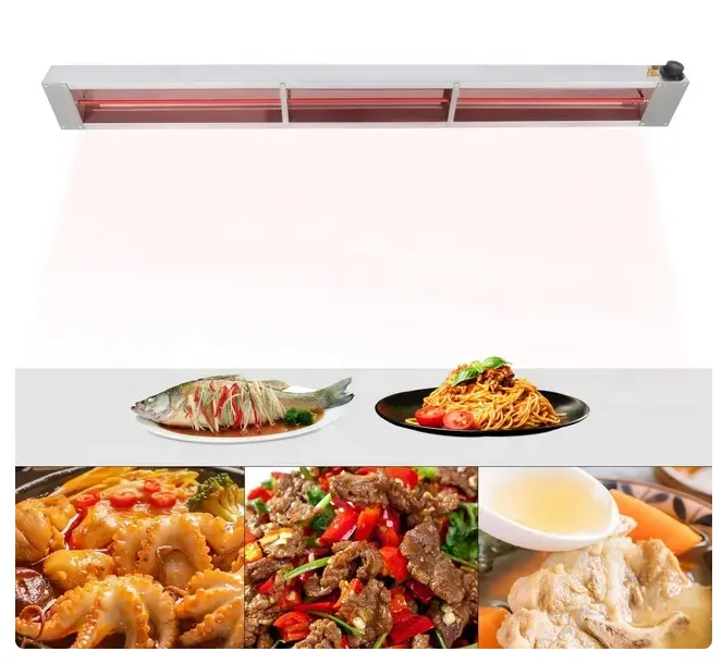 300w 375w Infrared Halogen Heat Lamp Tube Food industrial solution applications for food warming catering processing