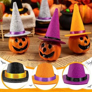 Mini <span class=keywords><strong>Sombrero</strong></span> <span class=keywords><strong>de</strong></span> <span class=keywords><strong>Bruja</strong></span> <span class=keywords><strong>de</strong></span> <span class=keywords><strong>Fieltro</strong></span> Colorido para Halloween, Decoración Perfecta para Fiestas - Product Image 2