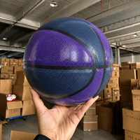 Ballons de basketball en PU personnalisés par l'usine Sanhuan, taille personnalisée, pour l'entraînement et les matchs en intérieur et en extérieur.