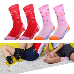 High Quality <b>Soft</b> Colorful Cycling Character Print Crew Custom logo Sport Man <b>Socks</b> - Product Image 4