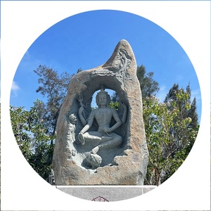 Temple Jardin Bleu <span class=keywords><strong>Pierre</strong></span> Bouddha Statue Assis Bouddha <span class=keywords><strong>Sculpture</strong></span> <span class=keywords><strong>Pierre</strong></span> <span class=keywords><strong>Sculpture</strong></span> - Product Image 6