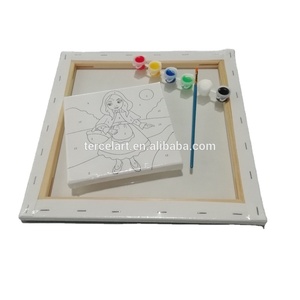 Tercel chất lượng tốt chuyên nghiệp vẽ sơn nghệ thuật thiết lập cho trẻ em trẻ em trường gỗ nghệ thuật Thiết lập trường hợp hộp sơn Bộ - Product Image 3