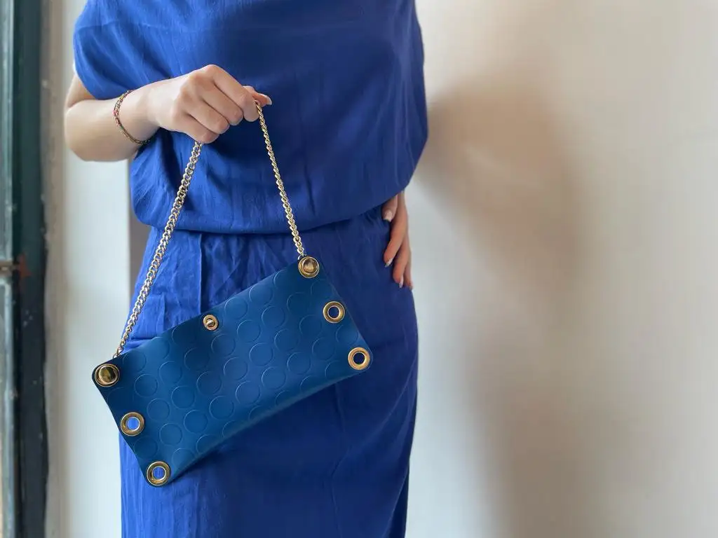 İtalya'da tasarımcı el çantası el yapımı kadın Mini çanta zulüm ücretsiz geri dönüşümlü malzemeler küçük omuz çantaları özelleştirilebilir
