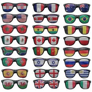 Nuevas Gafas de Sol de Diseño Clásico con Logotipo Personalizado para Hombre y Mujer, Regalo Promocional con Pegatinas de la Bandera de la Copa de Europa - Product Image 4