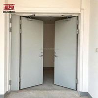 Porte en acier ignifugée de sécurité d'urgence pour hôtel et appartement, finition OEM ODM, garantie 5 ans