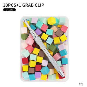 Lot de 100 éponges à ongles ombrées avec étui de rangement et stylo applicateur – Éponges dégradées pour nail art DIY et manucure créative - Product Image 1