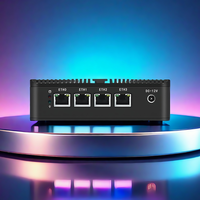 Mini PC pas cher Intel Celeron N2840 Dual Core 4 NIC Gigabit Lan RJ45 pare-feu de sécurité réseau PfSense ROS VGA HD PC industriel