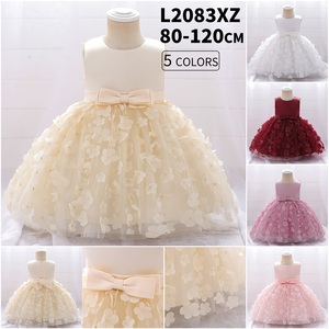 Mqatz ชุดเดรสเจ้าหญิงฟูฟ่องลายดอกไม้ผ้าโปร่งสำหรับเด็กผู้หญิง L2083XZ รุ่นใหม่เดรสทางการผ้าปะติดสำหรับวันเกิดของเด็กฤดูร้อน - Product Image 6