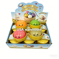 Lot de 72 jouets anti-stress souples et scintillants en forme de boulette (Bao Bun) prêts à être expédiés depuis l'entrepôt américain – Jouets sensoriels pour soulager le stress